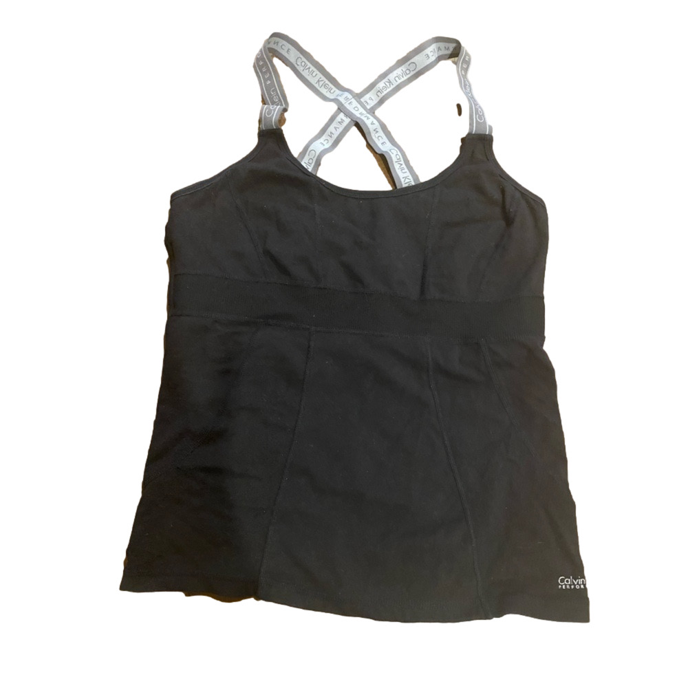 CALVIN KLEIN PERFORMANCE QUICK DRY TANK TOP SPORTS BRA STRETCH MEDIUM
